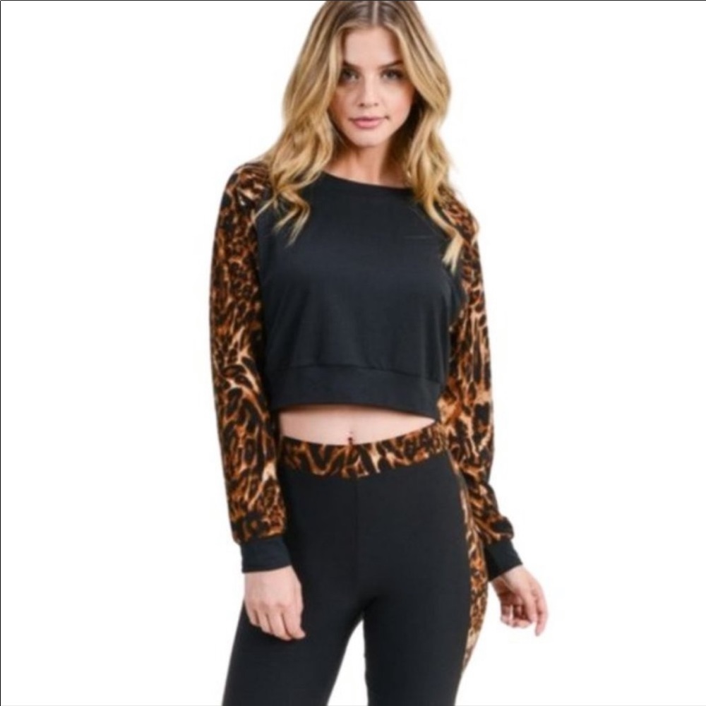 Leopard stripes set